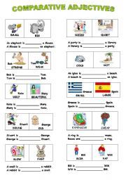 Comparative Worksheet For Kids
