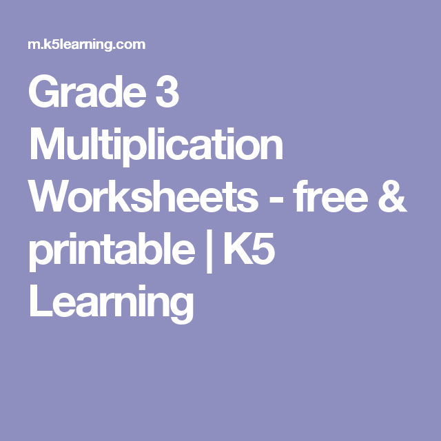 K5 Learning Grade 3 Worksheets