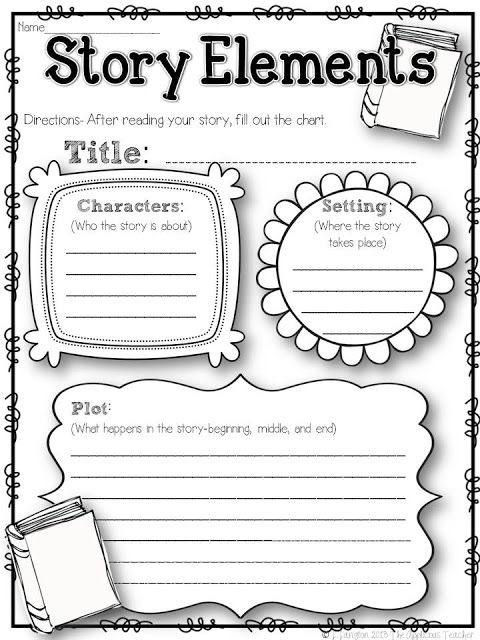 Elements Of A Story Worksheet Free