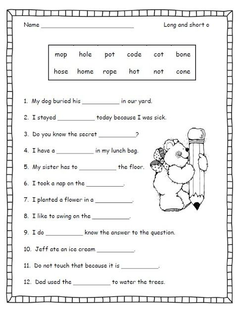 2nd Grade Second Grade Phonics Worksheets