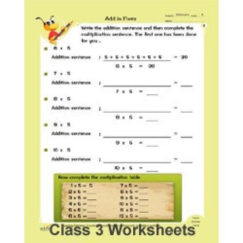 English Worksheet For Class 3 Icse