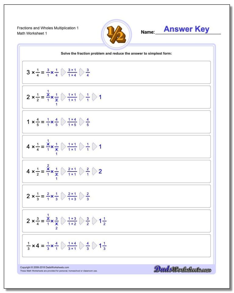 4th Grade Cross Multiplication Worksheet