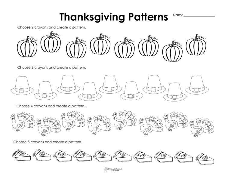 Thanksgiving Activity Sheets