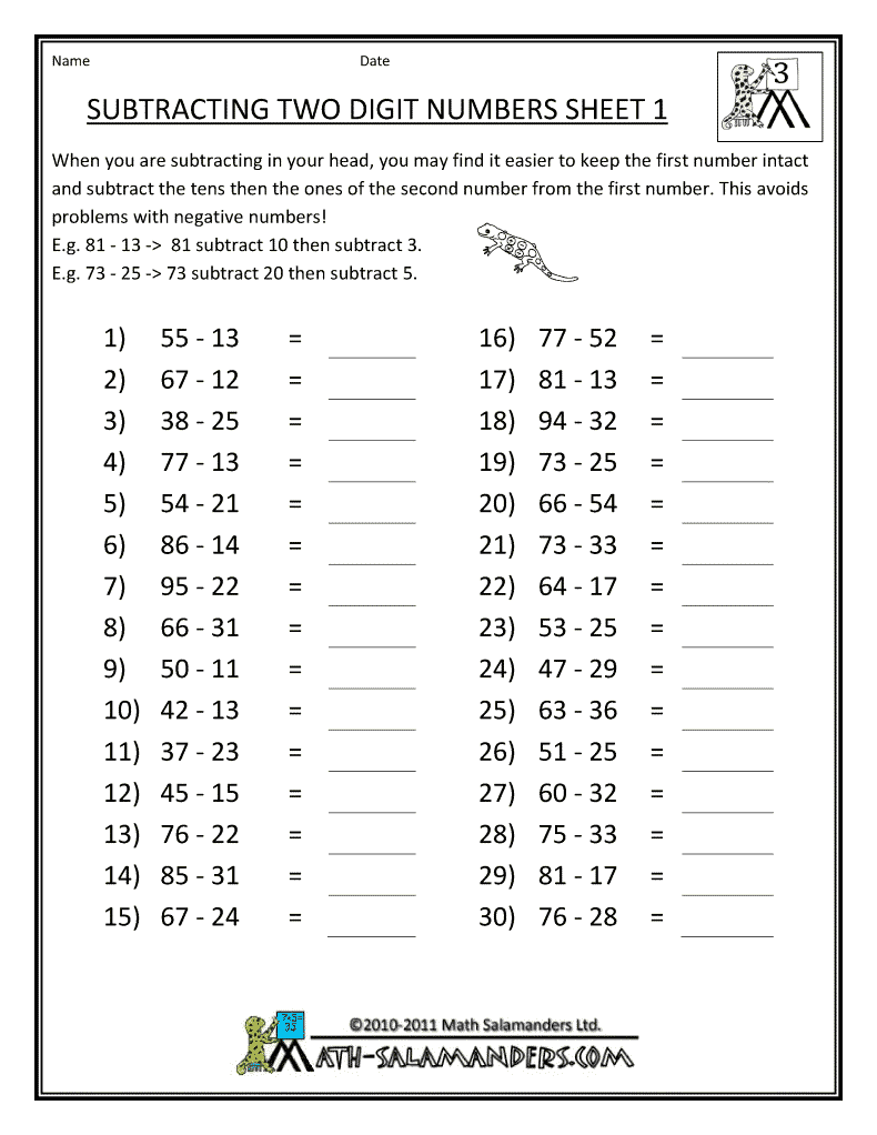 3rd Grade Worksheets Free Printable