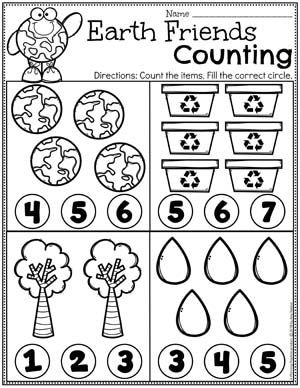 Earth Day Worksheets For Kids