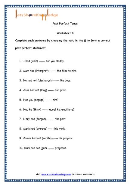 Year 4 English Worksheets With Answers Pdf