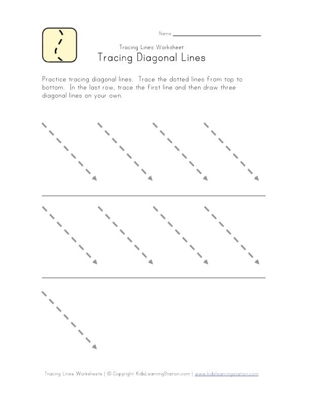 Tracing Lines Worksheets Free
