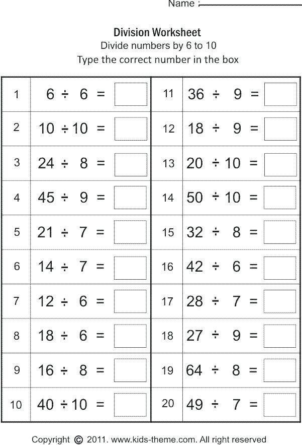 Mathematics Worksheets For 10 Year Olds Kidsworksheetfun