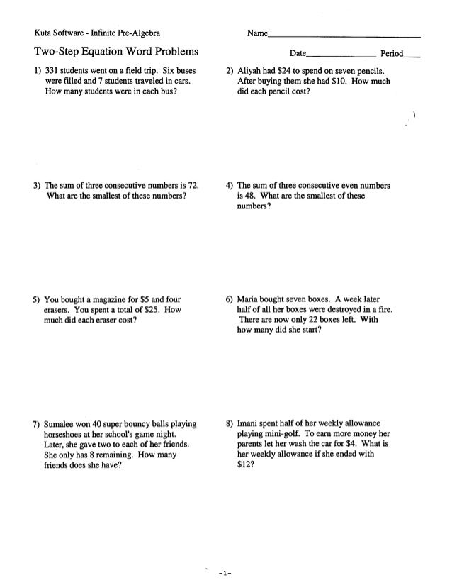 6th Grade 5th Grade Math Word Problems Worksheets Pdf