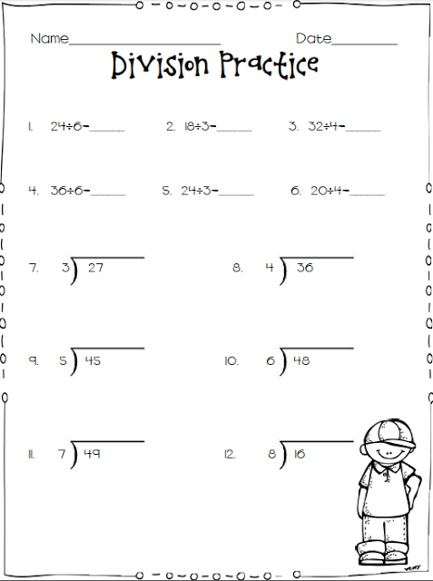 3rd Grade Printable Multiplication And Division Worksheets