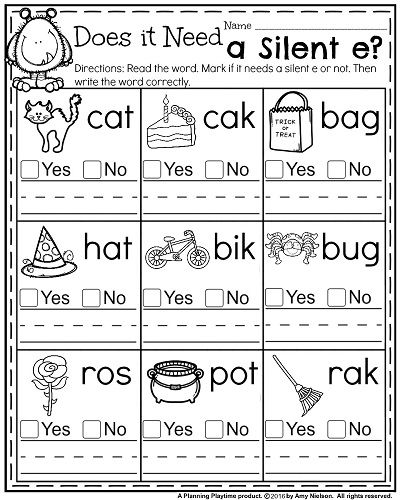 1st Grade Kindergarten Phonics Worksheets