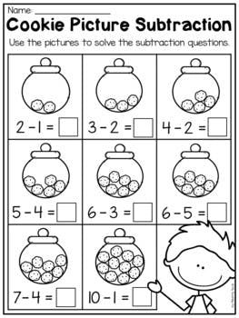 Addition Kindergarten Subtraction Worksheets