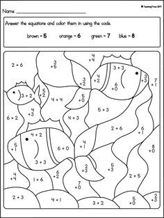 Basic Addition Worksheets With Pictures