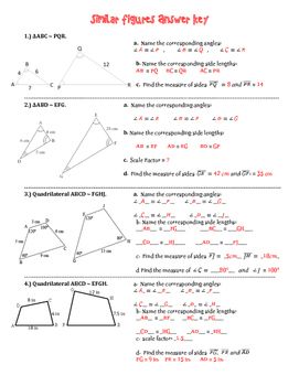 Similar Figures Worksheet Geometry
