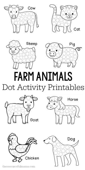 Dot Marker Printables Animals
