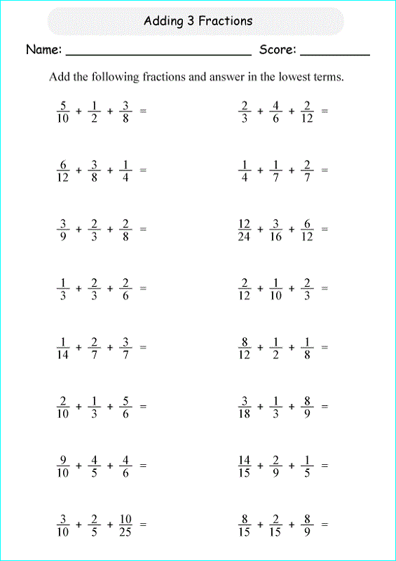 Grade 6 Math Worksheets With Answers