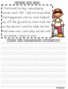 Editing Worksheets For 2nd Grade