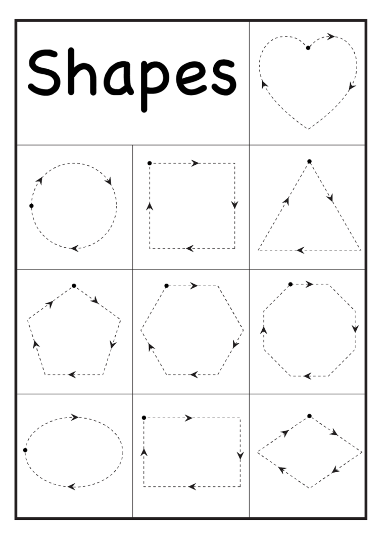 Worksheets For 3 Year Olds Printable