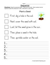 Sequence Of Events Worksheets 1st Grade Pdf