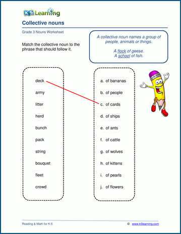 K5 Learning Worksheets For Grade 3