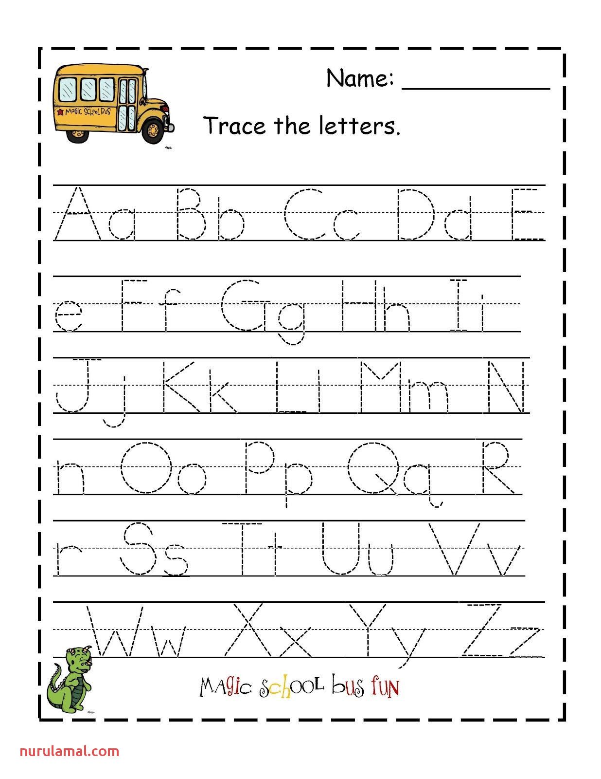Traceable Letters For Kids