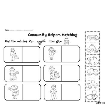 Kindergarten Community Helpers Printables