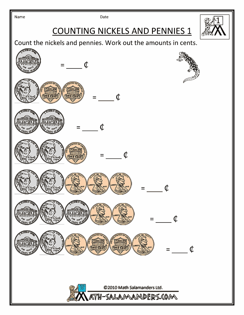 Counting Coins Worksheets Free Printable