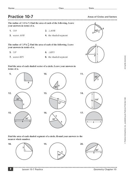 Geometry Worksheets Pdf With Answers