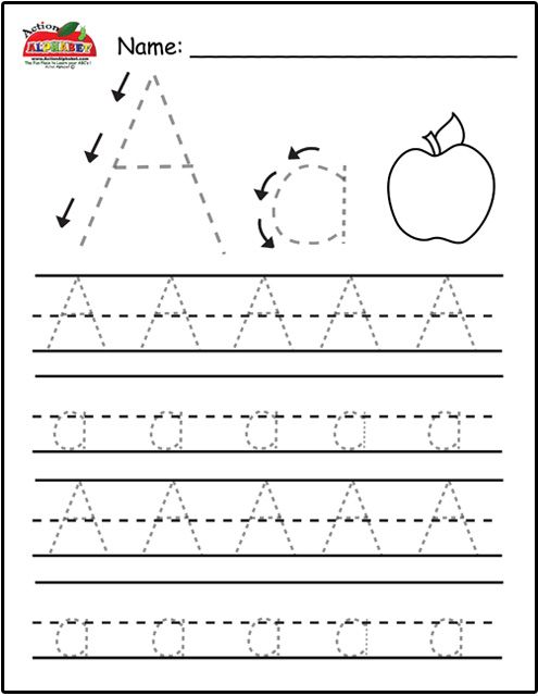 Traceable Letters For Preschoolers