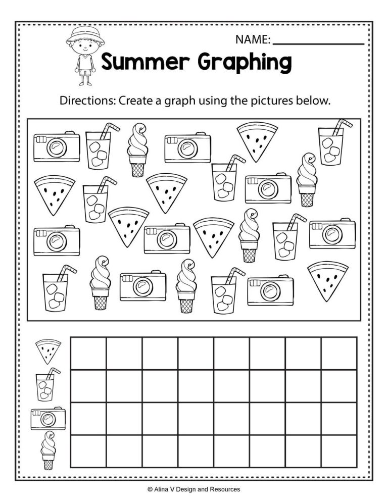 Summer Worksheets For Kindergarten