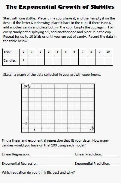 Algebra 2 Exponential Growth And Decay Worksheet