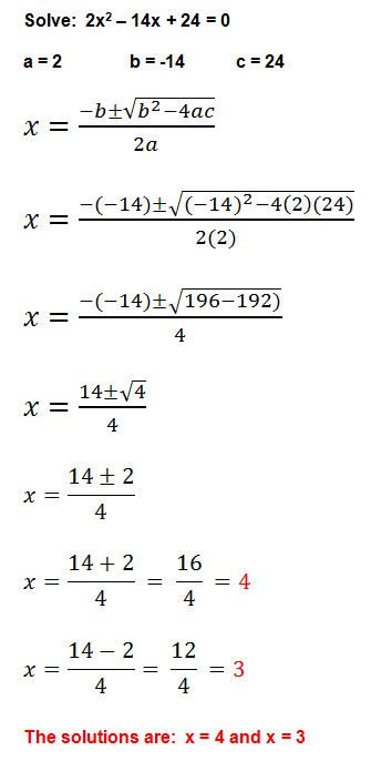 Methods For Solving Quadratic Equations Worksheet