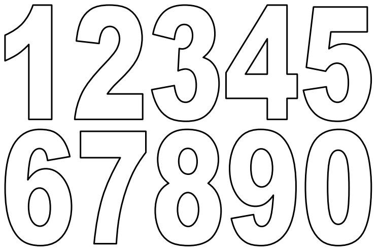 Numbers Printable