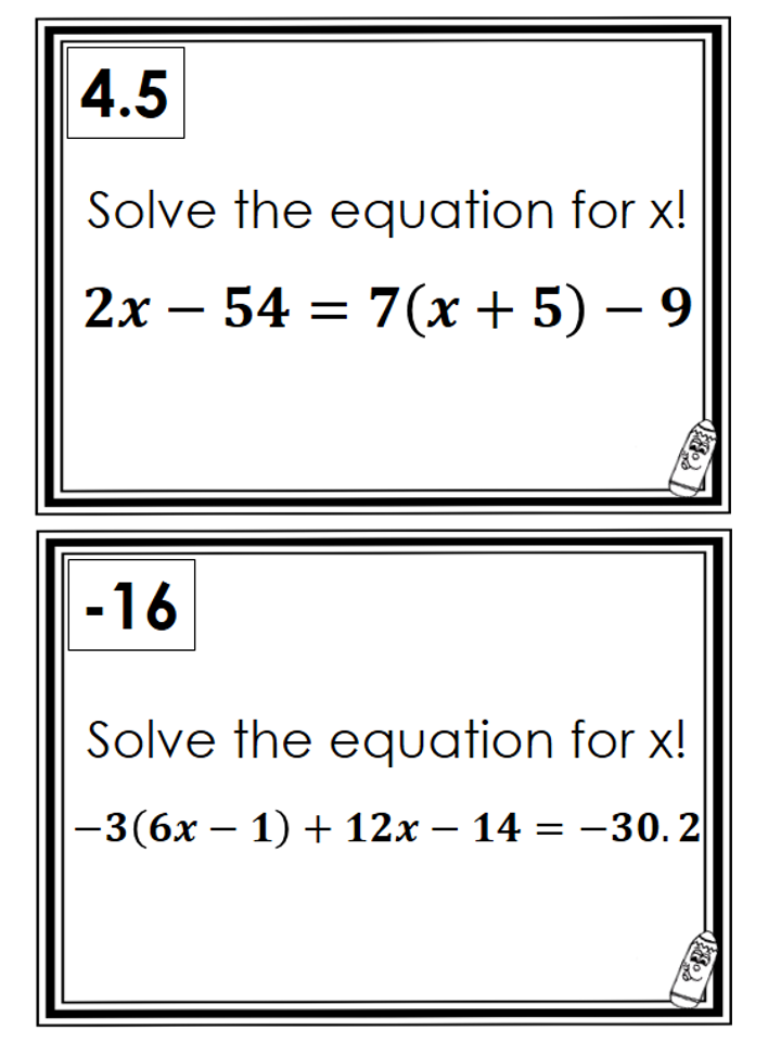 Multi Step Equations Worksheet Maneuvering The Middle