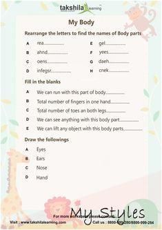 1st Worksheet For Class 1 Evs