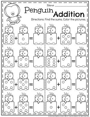 Homework Kindergarten Math Worksheets Addition
