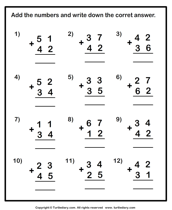 Adding And Subtracting Worksheets Grade 2