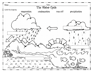 Water Cycle Worksheet 1st Grade