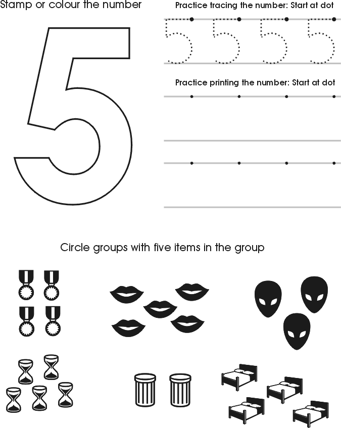 Numbers Printable For Preschoolers