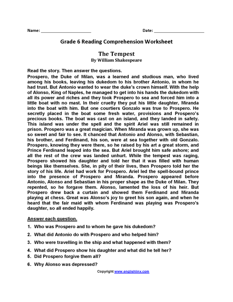 year-6-comprehension-sheets-kidsworksheetfun