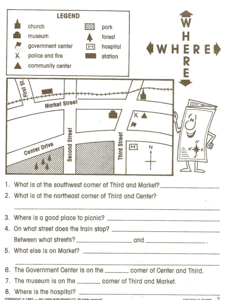 Geography Worksheets 1st Grade
