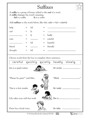 Suffixes Worksheets 3rd Grade