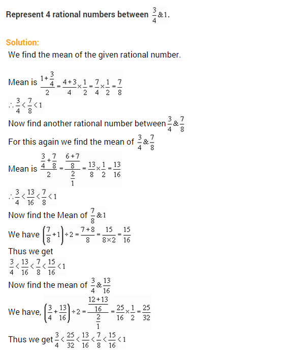 Rational Numbers Class 8 Worksheet With Answers