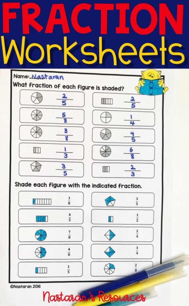 3rd Grade Equivalent Fractions Worksheets Grade 3