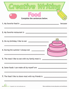 Creative Writing Worksheets For Grade 4