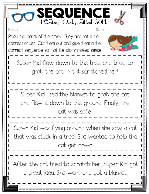 4th Grade Sequencing Events In A Story Worksheets