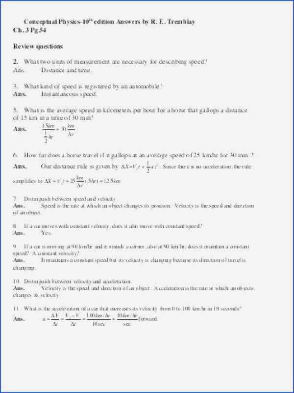 Distance And Displacement Worksheet Answers