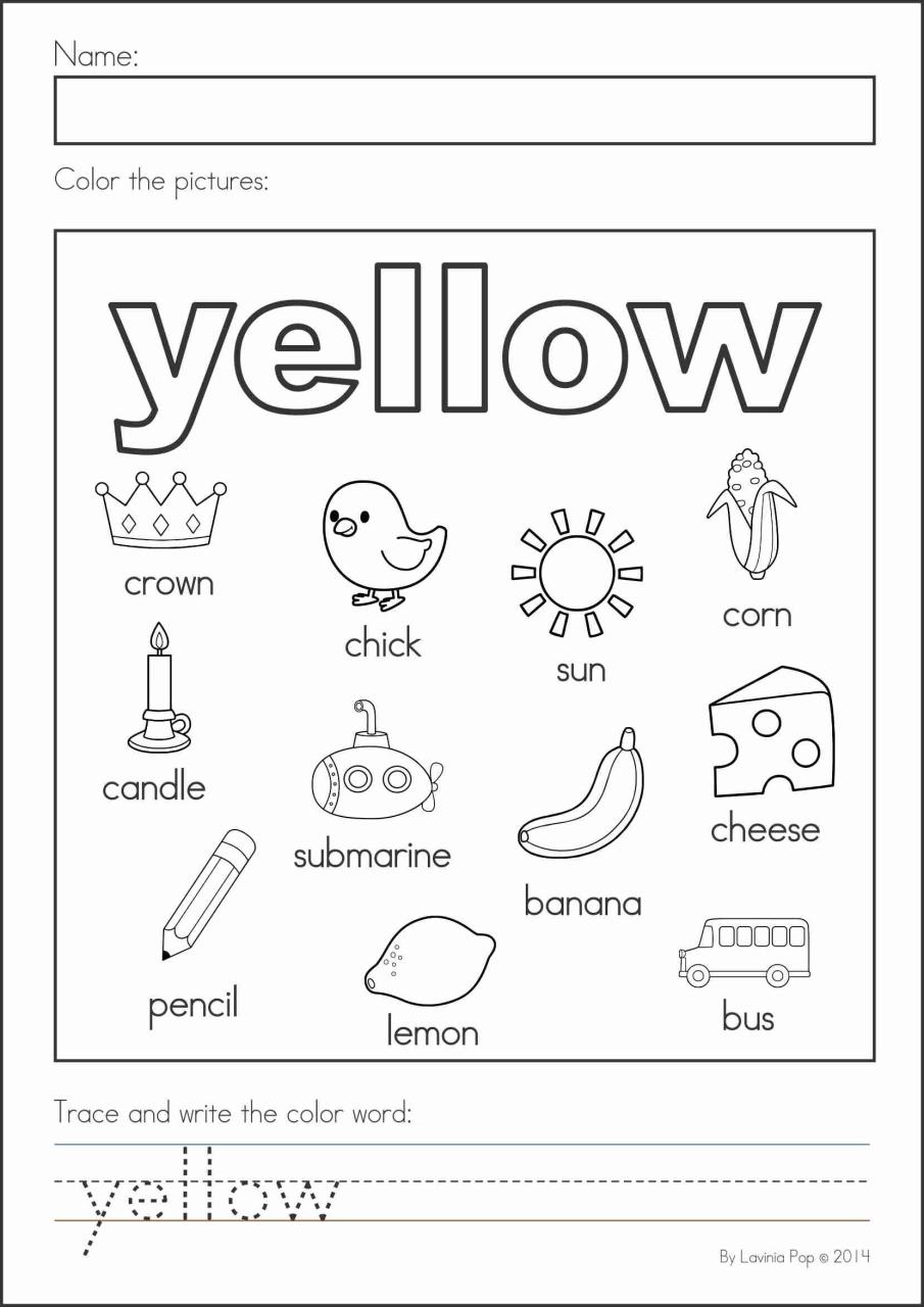 Literacy Worksheets For Preschoolers