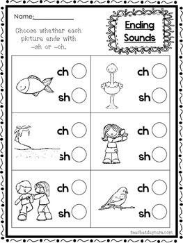 Digraphs Worksheets Kindergarten