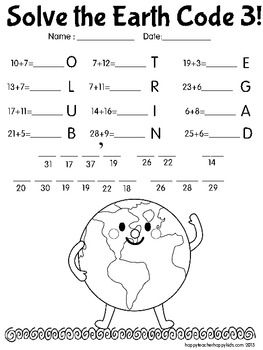 1st Grade Earth Day Worksheets